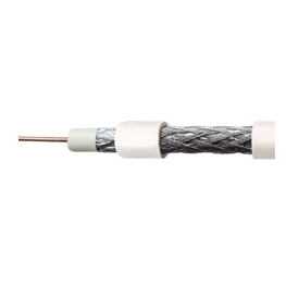 CABO COAXIAL 75 OHMS RGC 59 - 67 % BRANCO/PRETO-