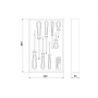 TRAMONTINA - JG. CHAVE FENDA C/8 PCS 44980/005-