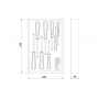 TRAMONTINA - JG. CHAVE TRAFIX C/8 PCS 44980/006-