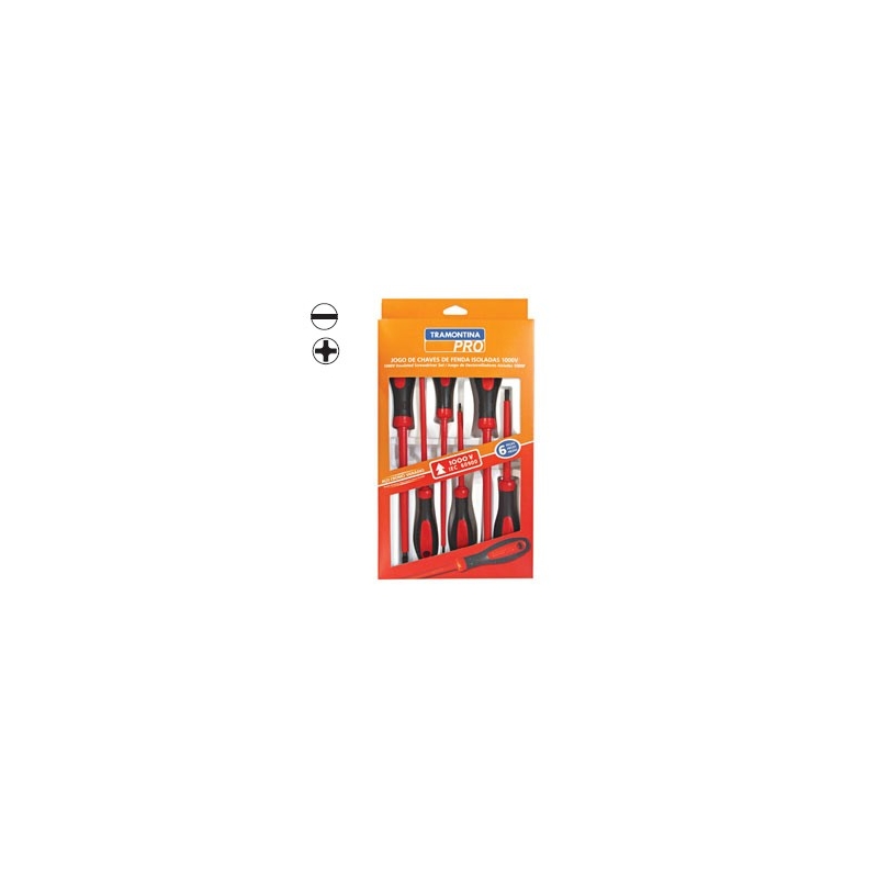 TRAMONTINA - JG. CHAVE FENDA C/6 PCS 44315/406-