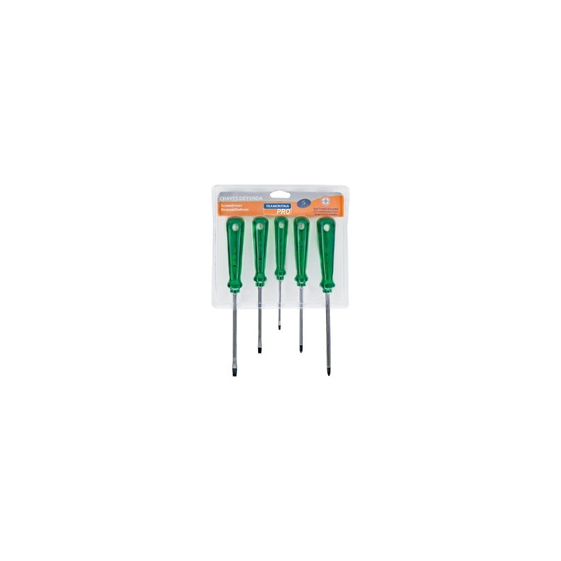 TRAMONTINA - JG. CHAVE FENDA C/5 PCS 44110/505-