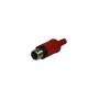 JACK RCA P/CABO REF 90 VERMELHO-