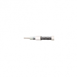 CABO COAXIAL 75 OHMS RGC 59 - 95 % BRANCO/PRETO-