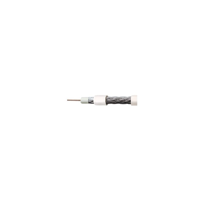 CABO COAXIAL 75 OHMS RGC 59 - 95 % BRANCO/PRETO-