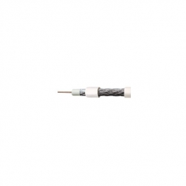 CABO COAXIAL 75 OHMS RGC 6 - 60 % BRANCO/PRETO-