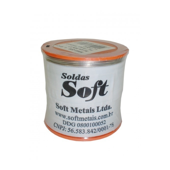 SOFT - SOLDA 0,5MM 63 X 37 C/RES.ROLO 500G-