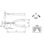 ALICATE DE CORTE DIAGONAL RENTE 5" - 219.058BBR