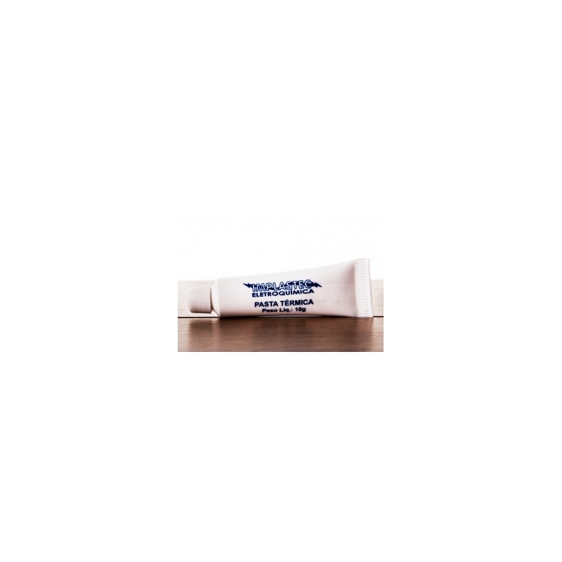 PASTA TERMICA BISNAGA C/ 10G BRANCA - IMPLASTEC