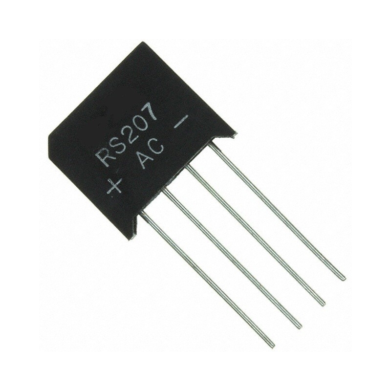 PONTE RETIFICADORA - RS 207 (2A - 1000V)