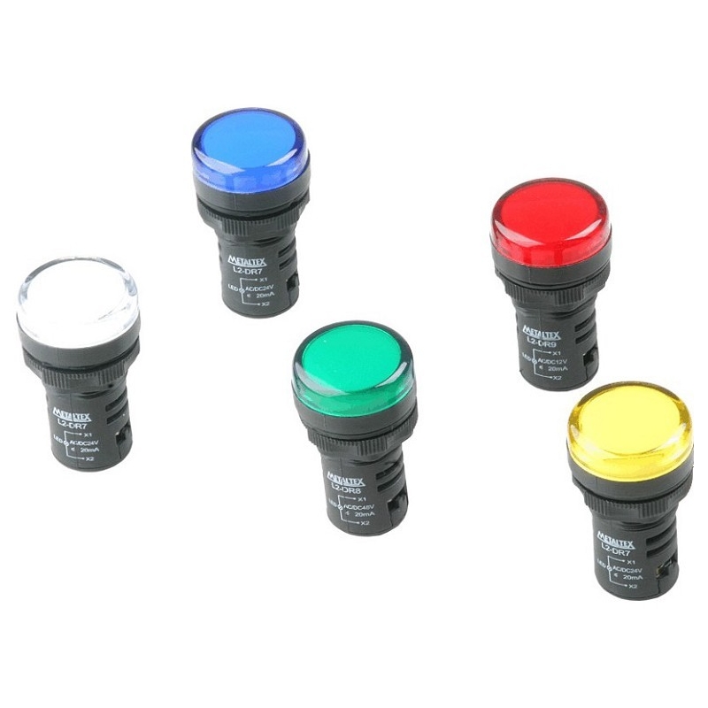 SINALEIRO LED 22MM   24V - VERDE ( L20-DR7-GP )