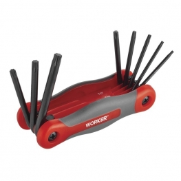 WORKER - JOGO CHAVE TORX TIPO CANIVETE