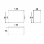 CAIXA PB-112-TE ( 123 X 85 X 52 ) C/TAMPA
