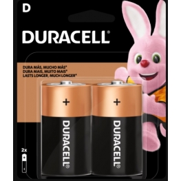 BATERIA ALCALINA DURACELL D - GRANDE ( CARTELA C/ 2 UNIDADES )