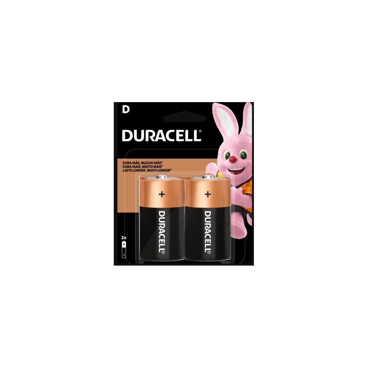 BATERIA ALCALINA DURACELL D - GRANDE ( CARTELA C/ 2 UNIDADES )
