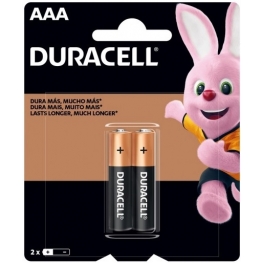 BATERIA ALCALINA DURACELL AAA - PALITO CART. C/02 