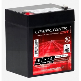 BATERIA SELADA 12V -   5AH - UNIPOWER