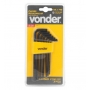 VONDER - JOGO DE CHAVES HEXALOBULAR T10 - T40 7 PECAS- CROMO