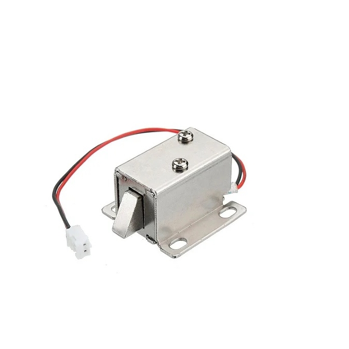 ARDUINO - MINI FECHADURA SOLENOIDE - TRAVA ELETRICA  6V - 1A