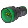 VOLTIMETRO - V20-2G - DIG 22MM - 3 DIGITOS - 50 A 265 VCA - VERDE