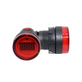 VOLTIMETRO - V20-2R - DIG 22MM - 3 DIGITOS - 50 A 265 VCA - VERMELHO