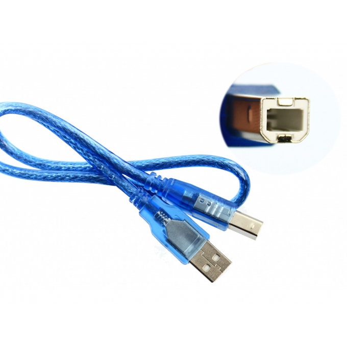 USB - CABO USB A M P/ USB B M -  50 CM P ARDUINO