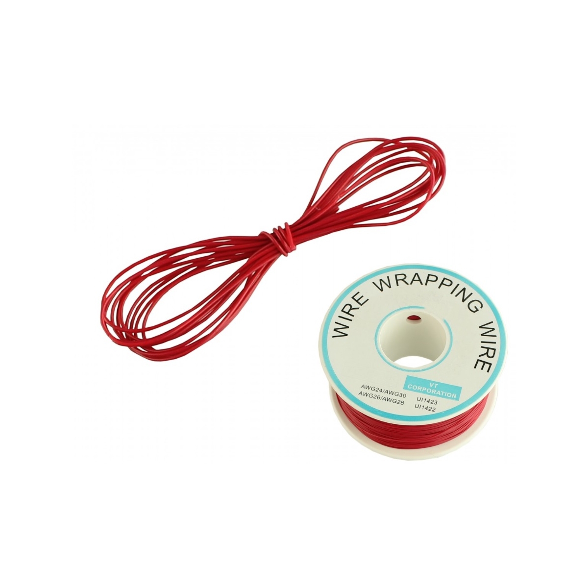 FIO WIRE WRAPP - 30 AWG - VERMELHO ( 250 METROS )