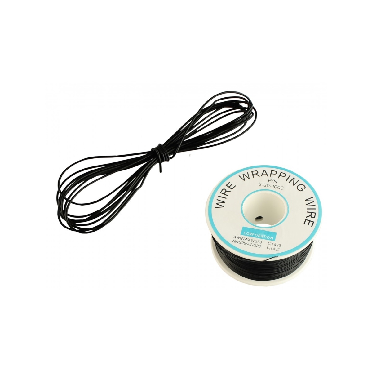 FIO WIRE WRAPP - 30 AWG - PRETO ( 250 METROS )