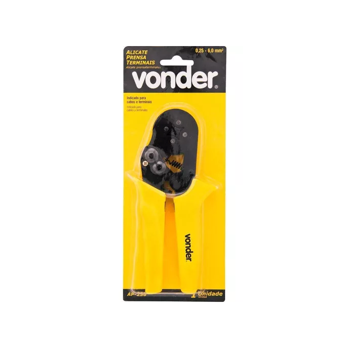 VONDER - ALICATE CRIMP - TERMINAL TUBULAR AP-256 0,25MM A 6MM
