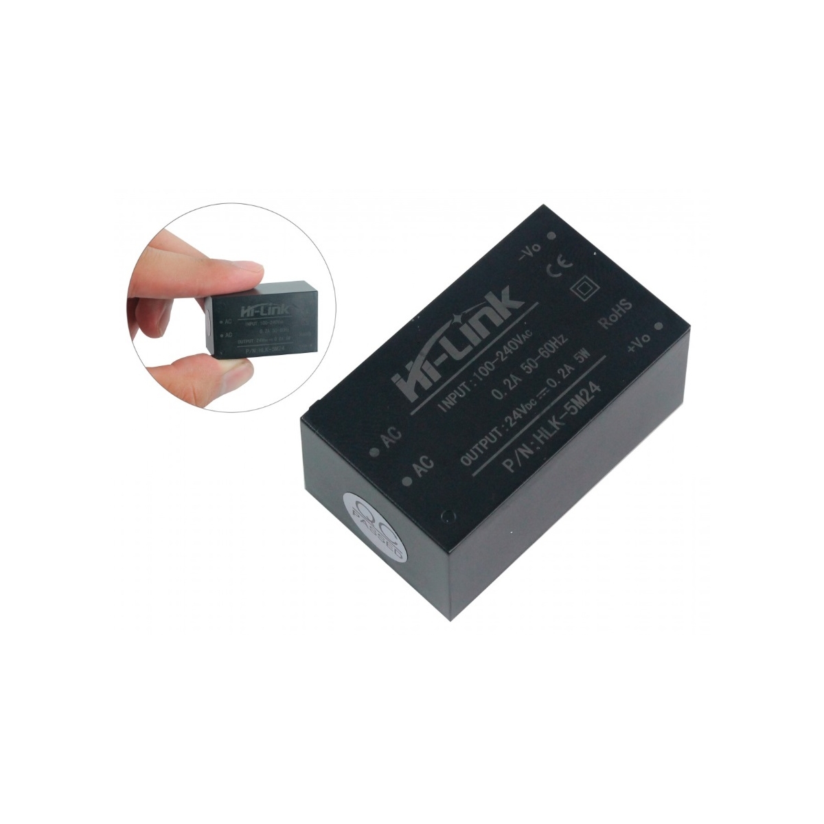 MINI FONTE HI-LINK - HLK-5M24 - 24VDC - 3W
