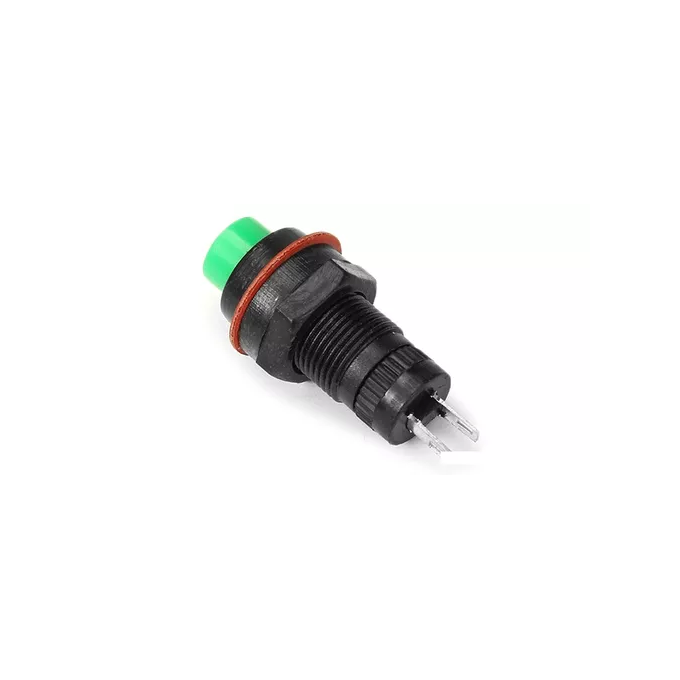 CHAVE BOTAO DS 211 - VERDE - TIPO PUSH BUTTON C/ TRAVA - MEDIA