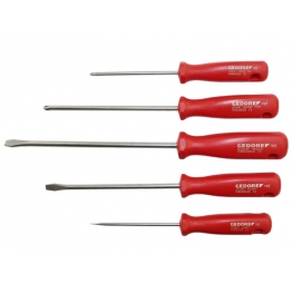 GEDORE - JOGO DE CHAVE FENDA - 05 PECAS - R38001005
