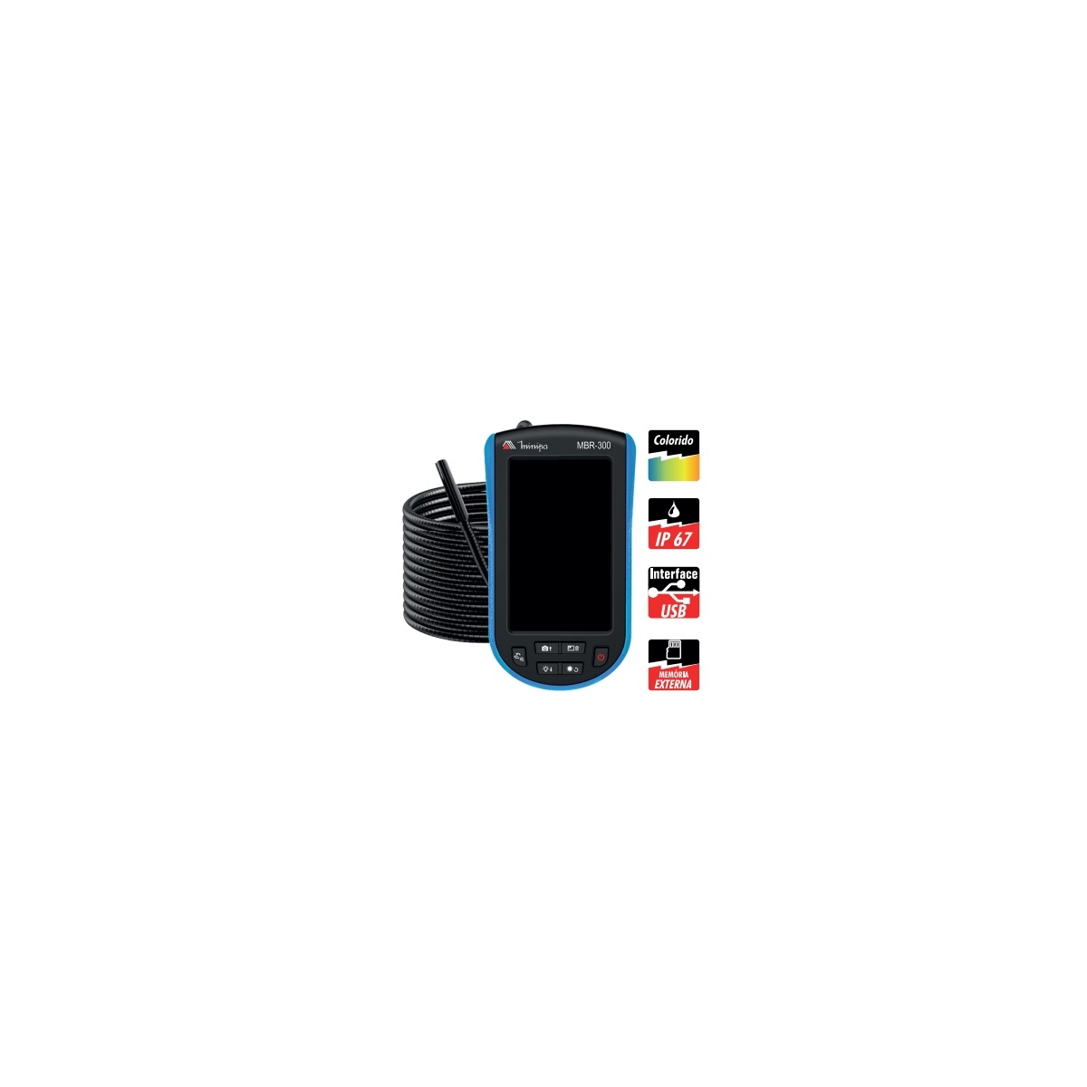 BOROSCOPIO - MBR-300 - CAMERA DE INSPECAO 5,2MM USB