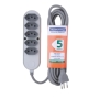 EXTENSAO 5 TOMADAS (2P + T) CABO - 5 MT