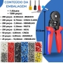 ALICATE HSC 8 6-4  CRIMP TUBULAR DE 0,25 A 10 MM C/ KIT 1200 TERMINAIS