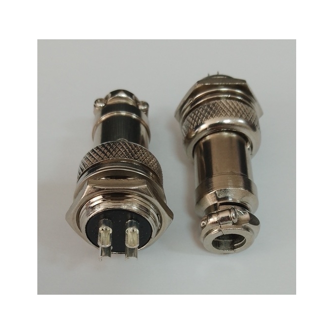 CONECTOR WC-4MF + WC-4FM ( MIKE - MACHO/FEMEA ) - 4 VIAS