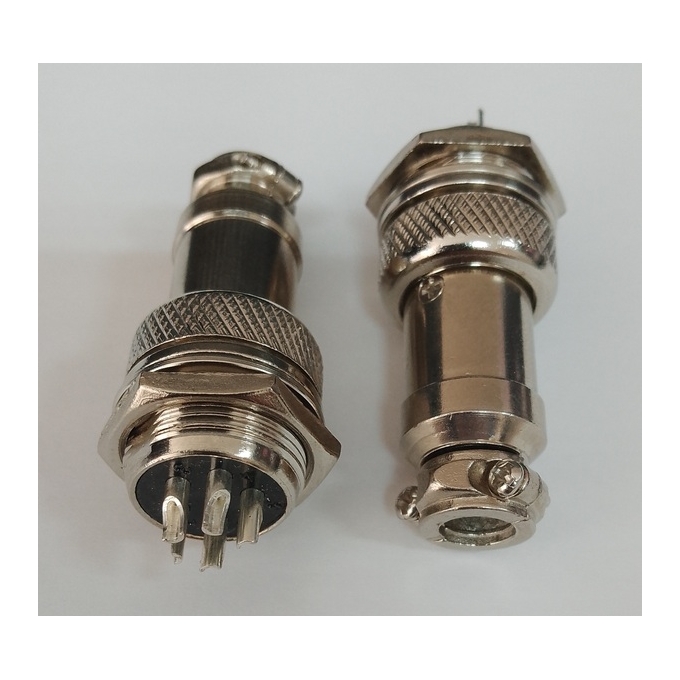 CONECTOR WC-5MF + WC-5FM ( MIKE - MACHO/FEMEA ) - 5 VIAS