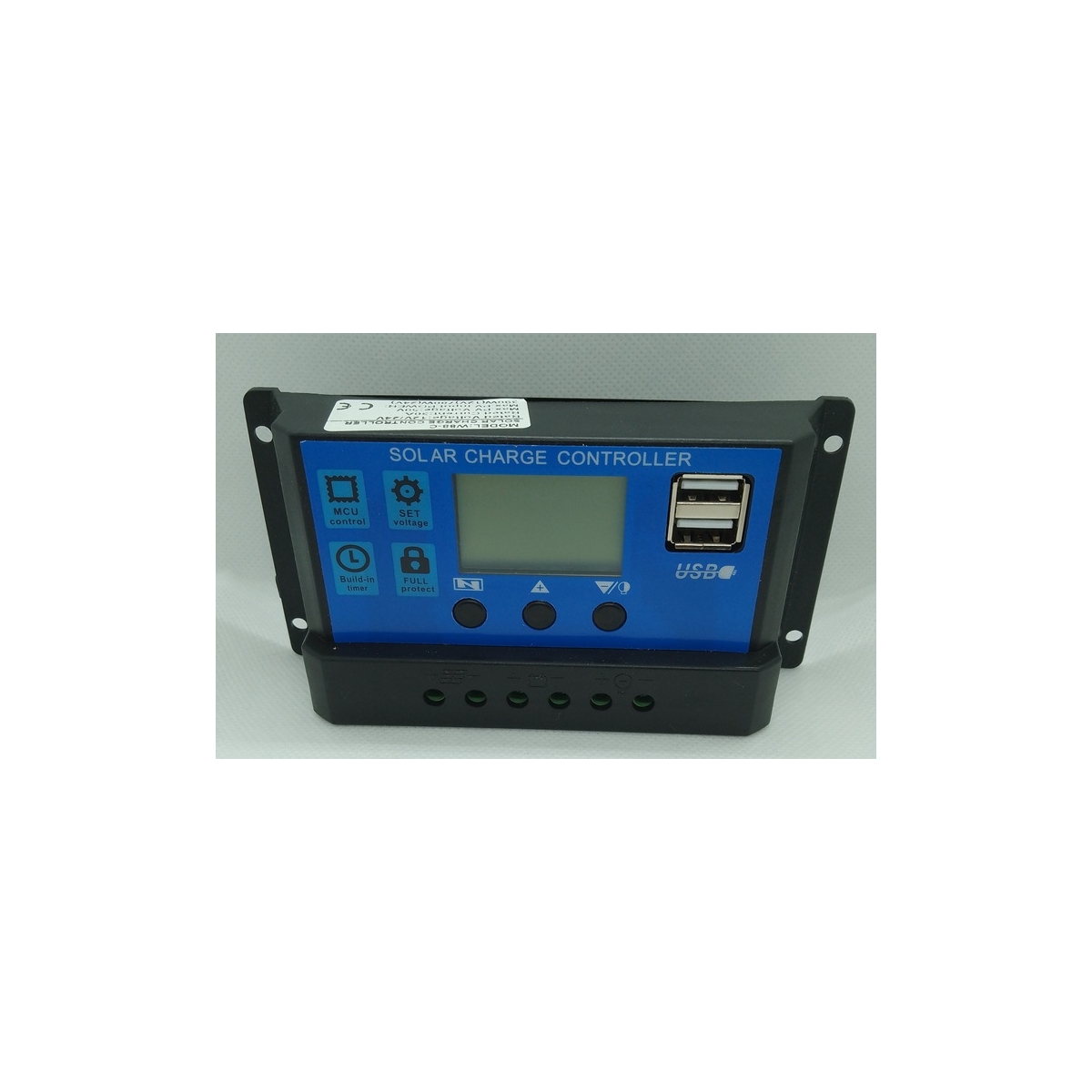 CONTROLADOR DE CARGA SOLAR 12/24V - 30A - COM DISPLAY LCD