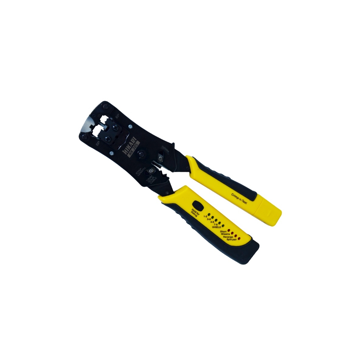 ALICATE CORTA DECAPA CRIMPA TEST CAT 3 - 5 - 6 - HK-305