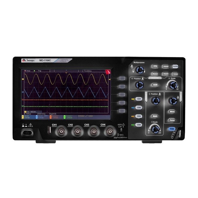 MINIPA - OSCILOSCOPIO - MO 1104C - COLOR,4CH,USB - 100MHZ - 1GS/S