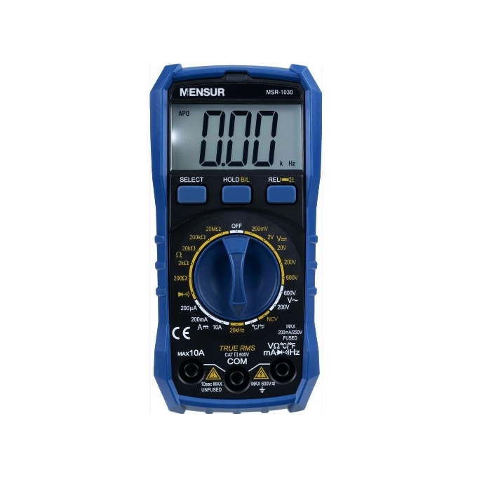 MENSUR - MULTIMETRO DIGITAL - MSR 1030 - TRUE RMS