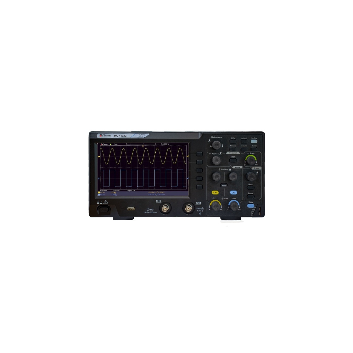 OSCILOSCOPIO - MO 1102C - COLOR,2CH,USB - 100MHZ - 1GS/S