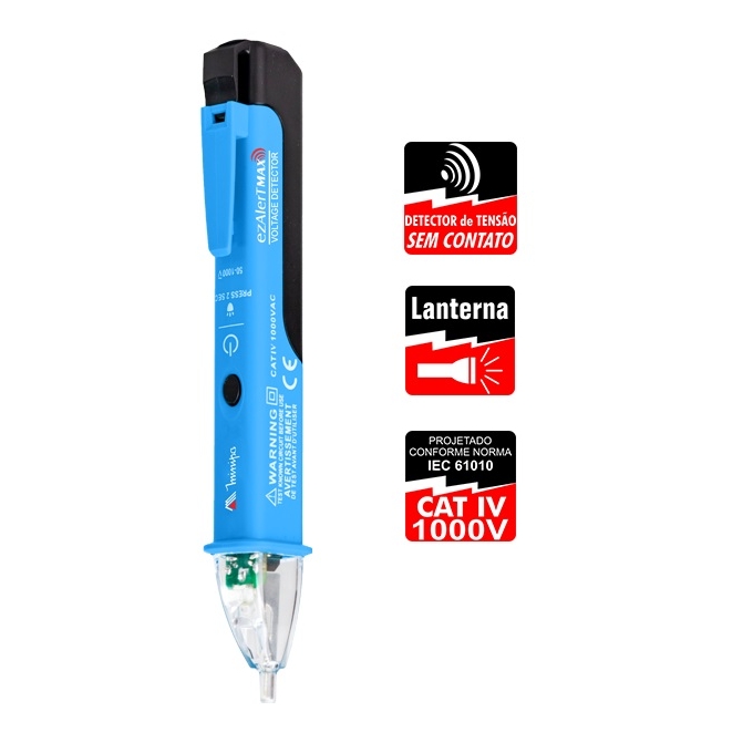 DETECTOR DE TENSAO - EZ ALERT MAX - AC50-1000V -  CATIV