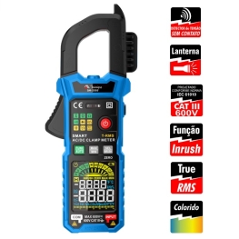 ALICATE AMPERIMETRO SMART - SM-3305 - TRUE RMS