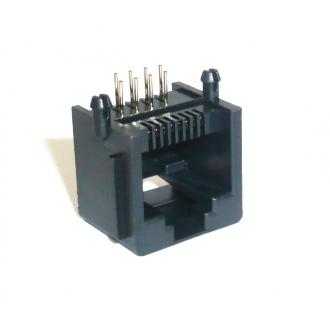 CONECTOR RJ 45 - FEMEA PCI PRETO TFN88P - 90º MTX 